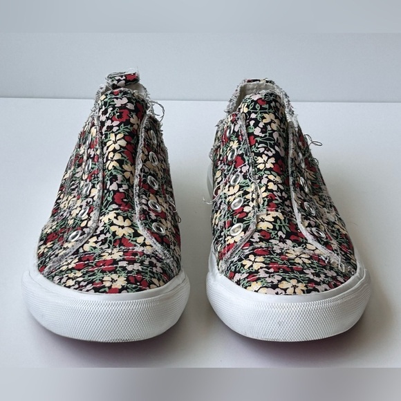 Corky’s Floral Slip on Sneakers Womens Size 9 Babalu Cotton EUC Like New! - Picture 11 of 11